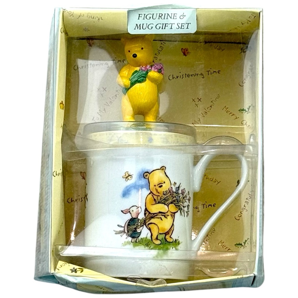Royal Doulton Classic Pooh Mug Figurine Gift Set WINMUG 22406 NIB Early 2000s